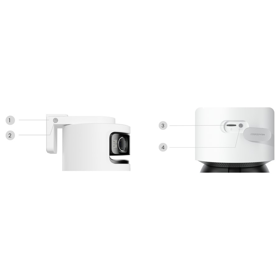 Reolink OMVI 3i WiFi iš šono ir galo