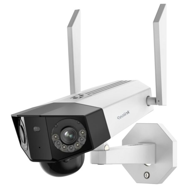 Reolink Duo 2 WiFi stebėjimo kamera su akumuliatoriumi ir dviem objektyvais, 8 MP