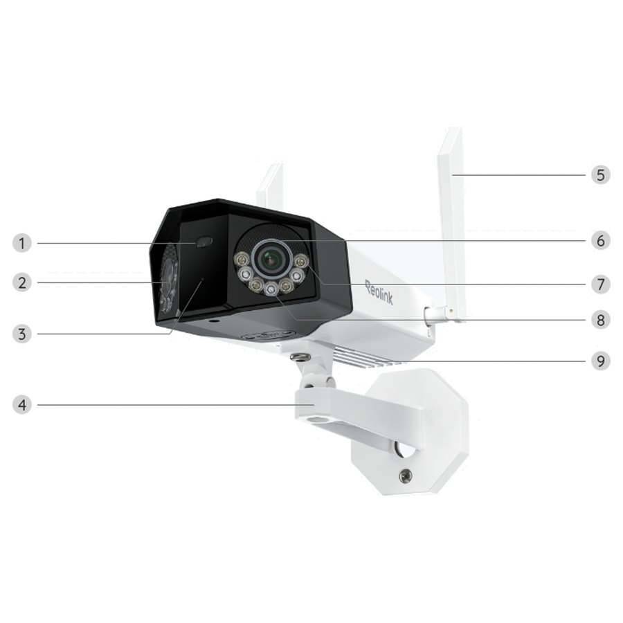 Reolink Duo 3 WiFi vaizdas iš priekio
