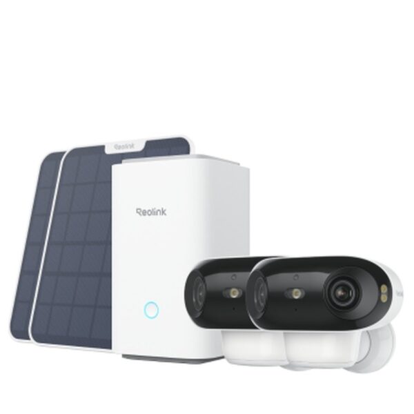 Reolink Home Hub komplektas: 2 × Argus 4 Pro + Home Hub, baltas