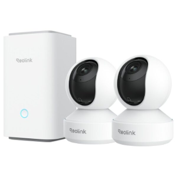 Reolink Home Hub komplektas: 2 × E1 Zoom + Home Hub, 5 MP