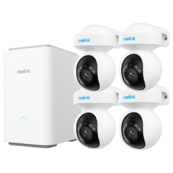 Reolink Home Hub Pro komplektas: 4 × E1 Outdoor Pro + Home Hub Pro, 8 MP