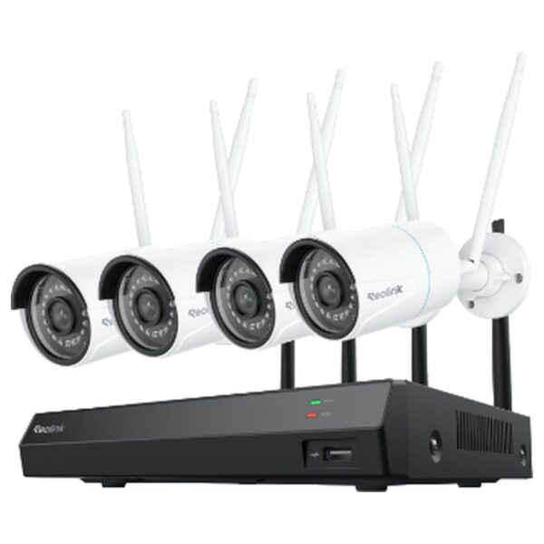 Reolink RLK12-500WB4 WiFi stebėjimo komplektas: įrašymo įrenginys + 4 kameros, 5 MP