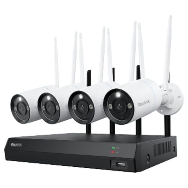 Reolink RLK12-800WB4 WiFi stebėjimo komplektas: įrašymo įrenginys + 4 kameros, 4K