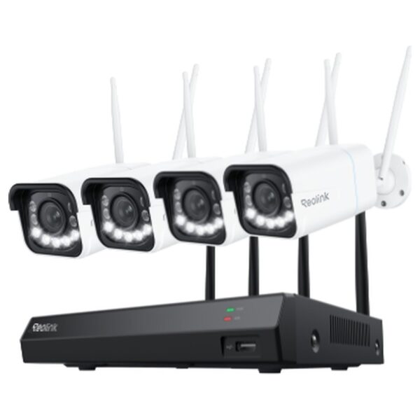 Reolink RLK12-811WB4 WiFi stebėjimo komplektas: įrašymo įrenginys + 4 kameros su priartinimu, 4K