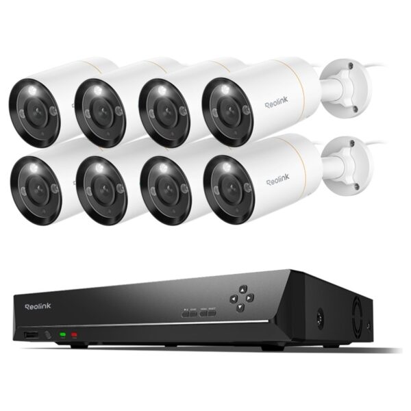 Reolink RLK16-1200B8-A stebėjimo komplektas: 16 kanalų įrašymo įrenginys + 8 kameros, 12 MP