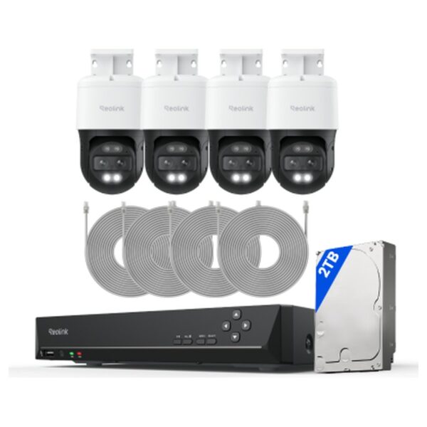 Reolink RLK8-800TM4 stebėjimo komplektas, baltas, su 2 TB standžiuoju disku