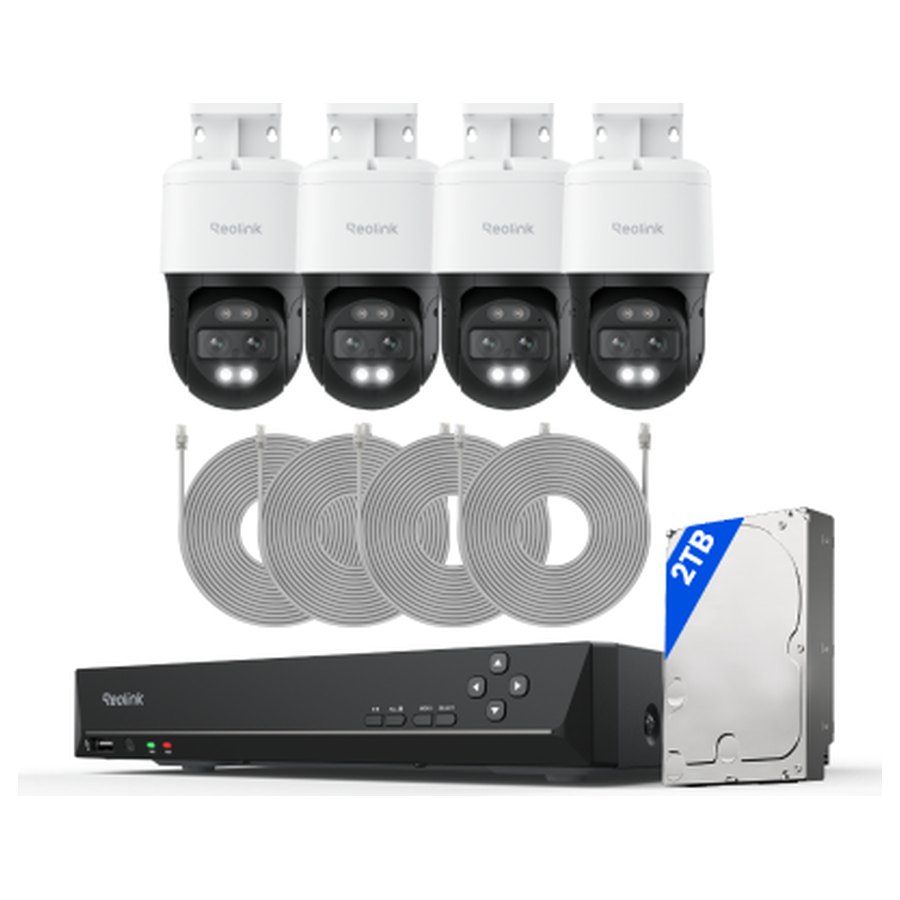 Reolink RLK8-800TM4 stebėjimo komplektas, baltas, su 2 TB standžiuoju disku