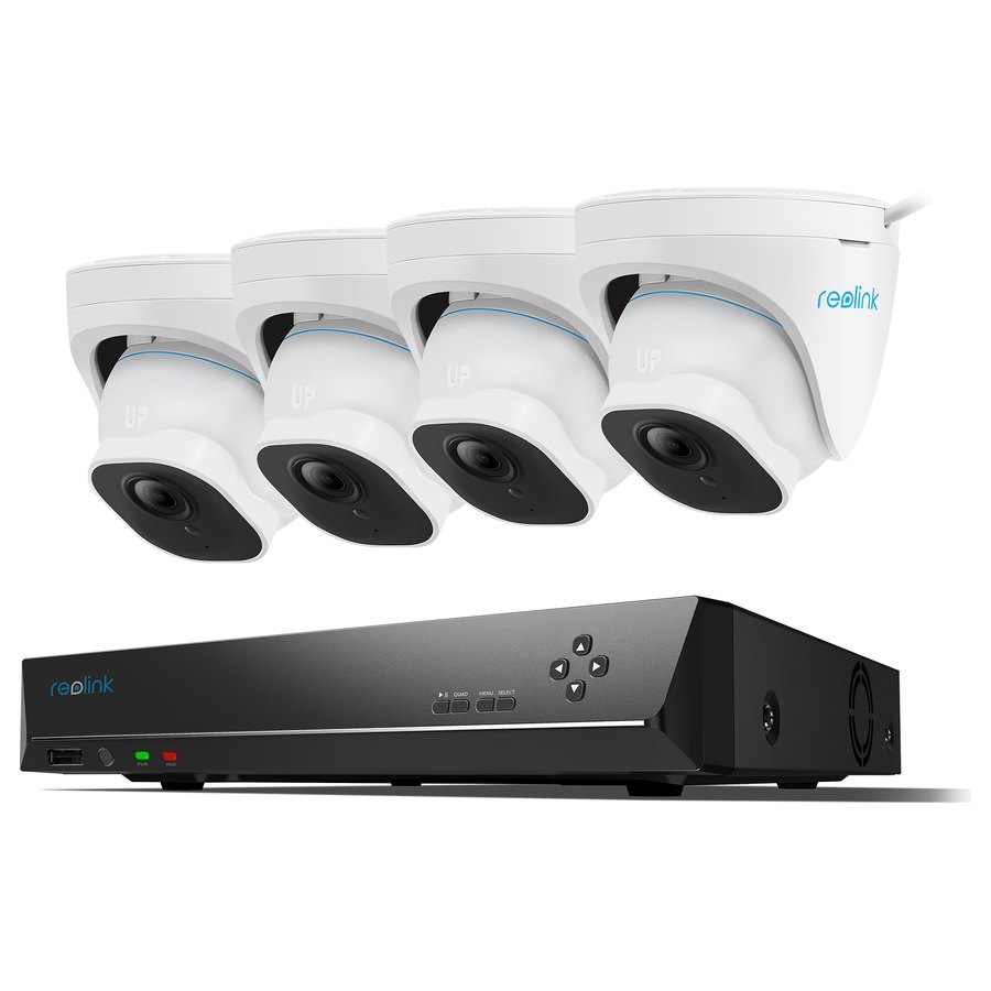 Reolink RLK8-820D4-A stebėjimo komplektas, baltas, su 2 TB standžiuoju disku