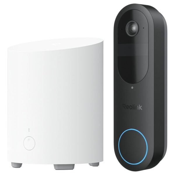 Reolink vaizdo durų skambučio komplektas: Video Doorbell (2nd Gen) + Home Hub Mini, 4 MP