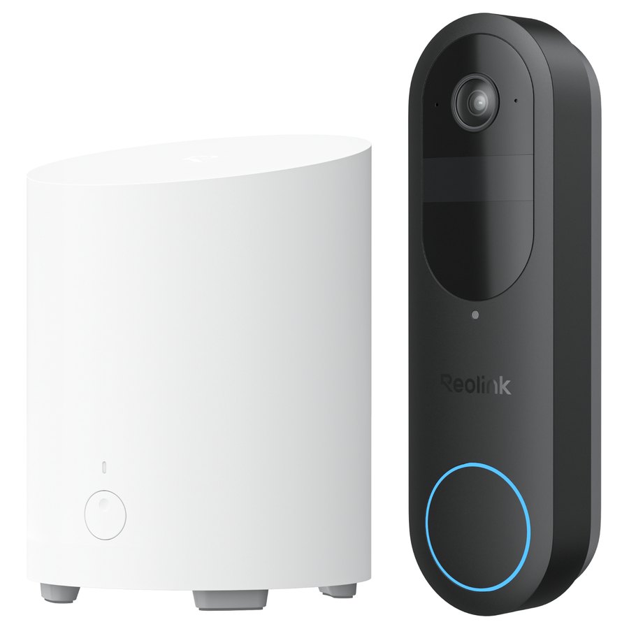 Reolink vaizdo durų skambučio komplektas: Video Doorbell (2nd Gen) + Home Hub Mini, 4 MP