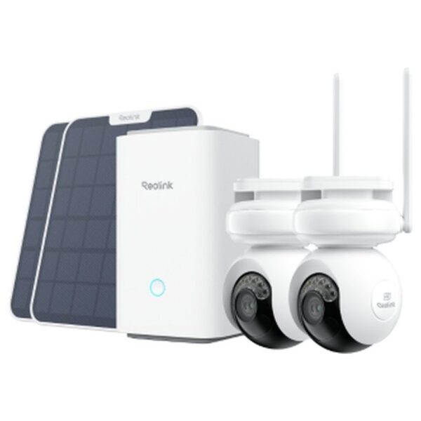 Reolink Home Hub komplektas: 2 × Altas PT Ultra + Home Hub, baltas