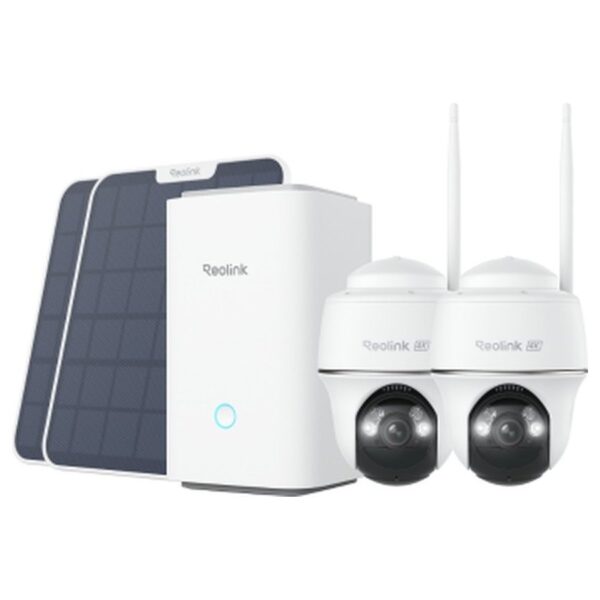 Reolink Home Hub komplektas: 2 × Argus PT Ultra + Home Hub, baltas